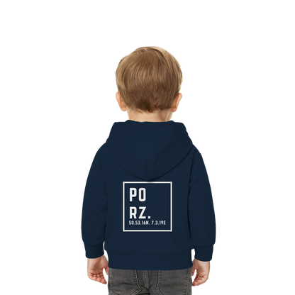 Porz Koordinaten (großer Druck Rücken) - Baby Organic Hoodie