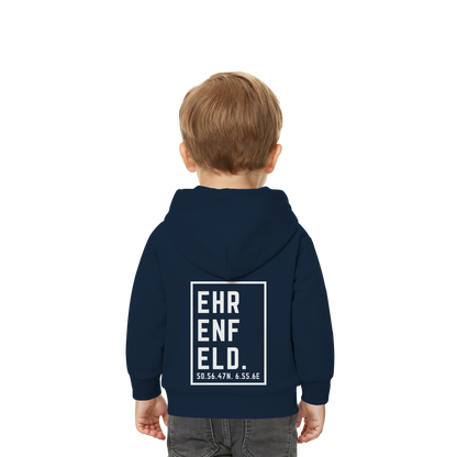 Ehrenfeld Koordinaten (großer Druck auf dem Rücken) - Baby Organic Hoodie