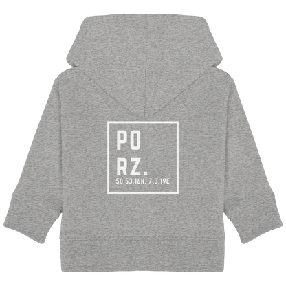 Porz Koordinaten (großer Druck Rücken) - Baby Organic Hoodie