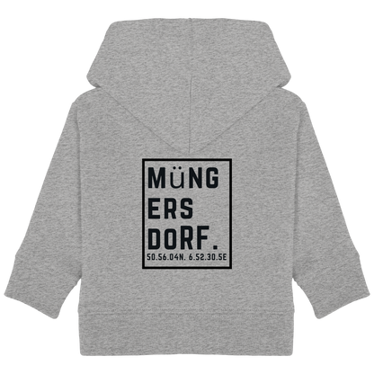 Müngersdorf Koordinaten (großer Druck auf dem Rücken) - Baby Organic Hoodie