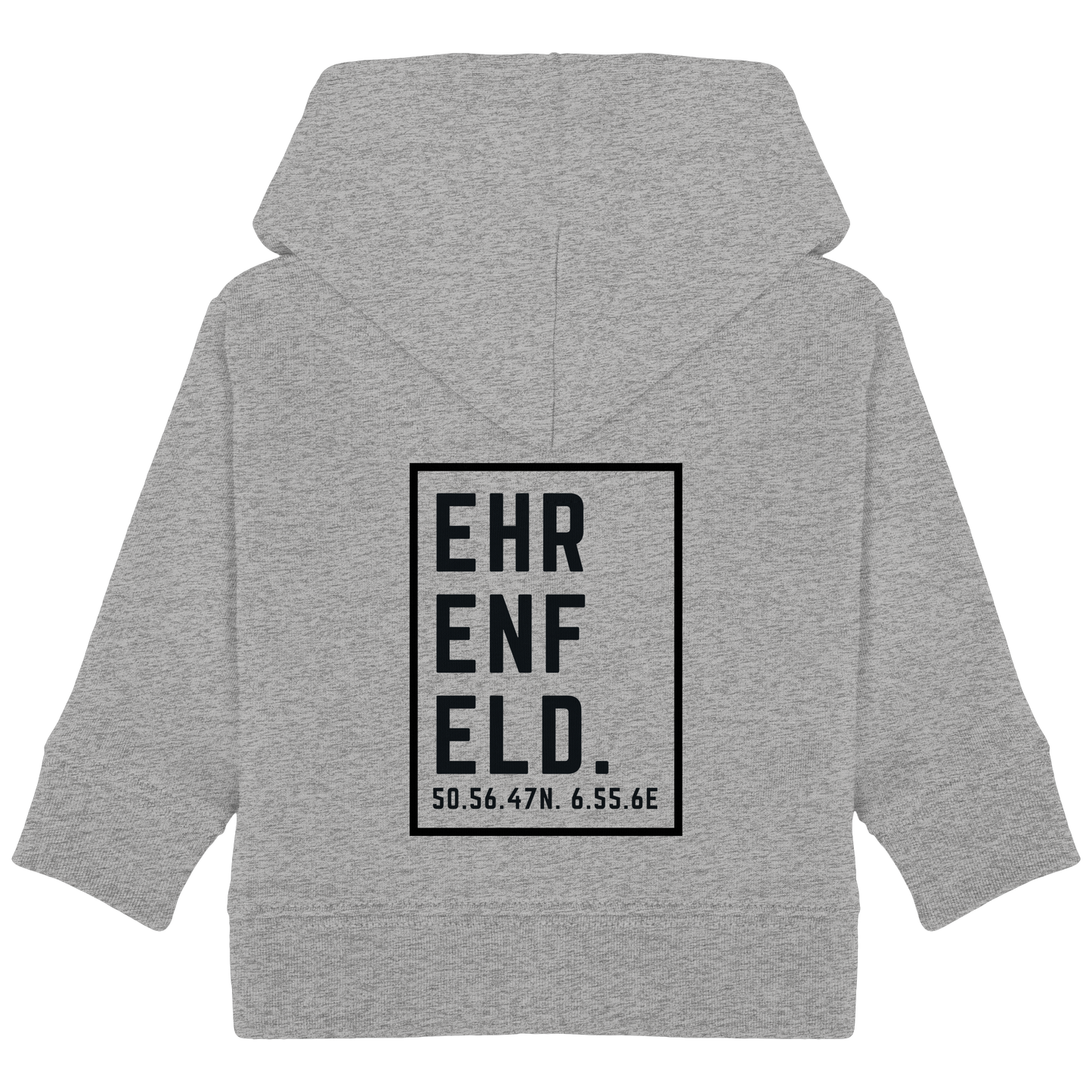 Ehrenfeld Koordinaten (großer Druck auf dem Rücken) - Baby Organic Hoodie