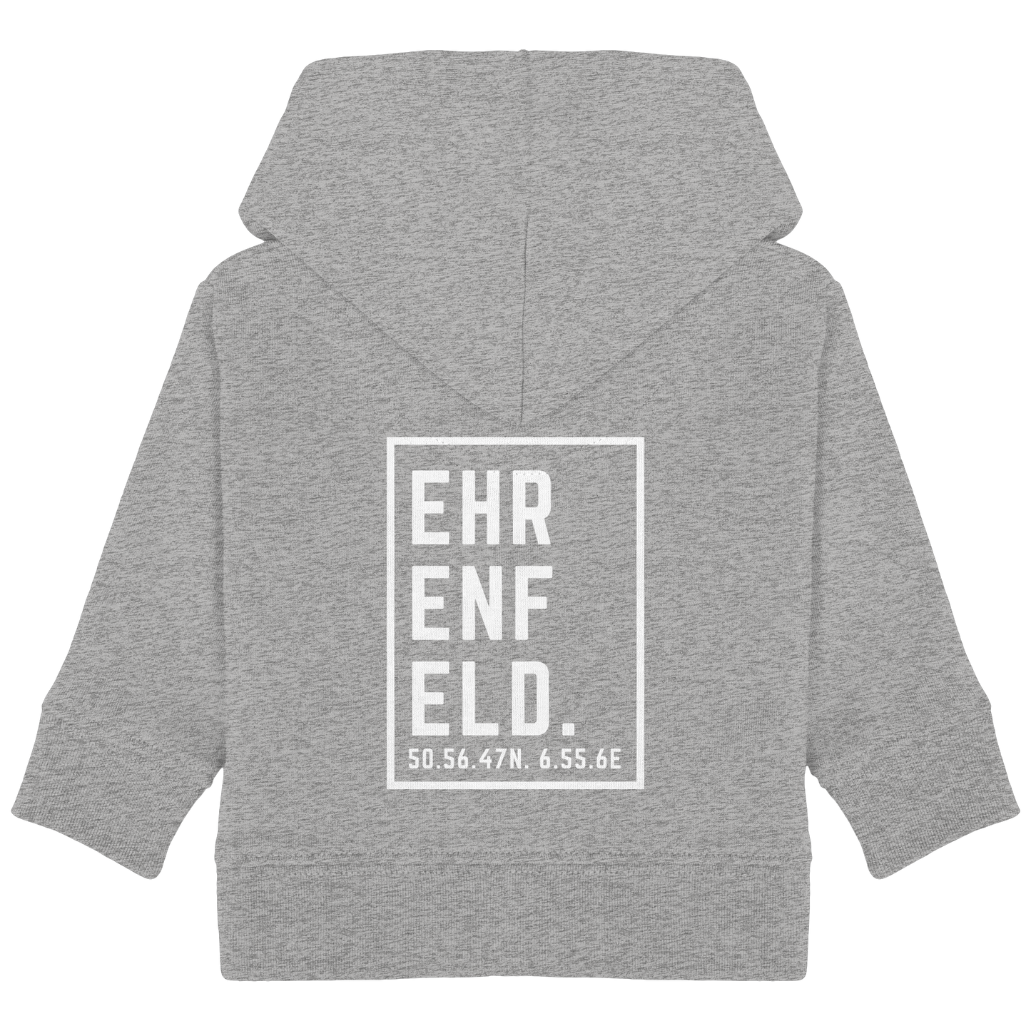 Ehrenfeld Koordinaten (großer Druck auf dem Rücken) - Baby Organic Hoodie