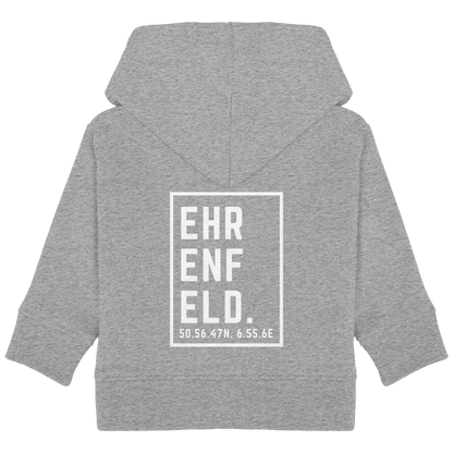 Ehrenfeld Koordinaten (großer Druck auf dem Rücken) - Baby Organic Hoodie