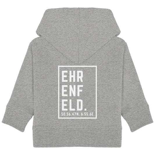 Ehrenfeld Koordinaten (großer Druck auf dem Rücken) - Baby Organic Hoodie