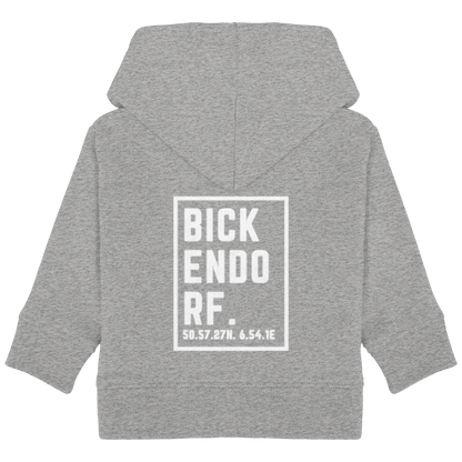 Bickendorf Koordinaten (großer Druck auf dem Rücken) - Baby Organic Hoodie