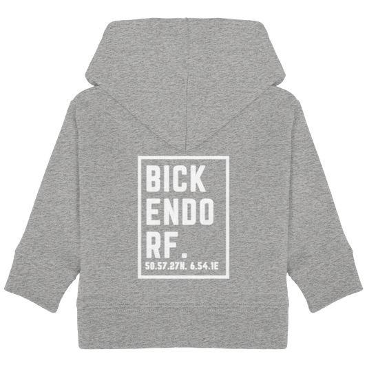 Bickendorf Koordinaten (großer Druck auf dem Rücken) - Baby Organic Hoodie
