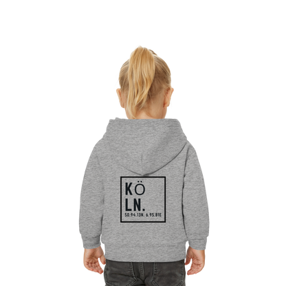 Köln Koordinaten (großer Druck auf dem Rücken) - Baby Organic Hoodie