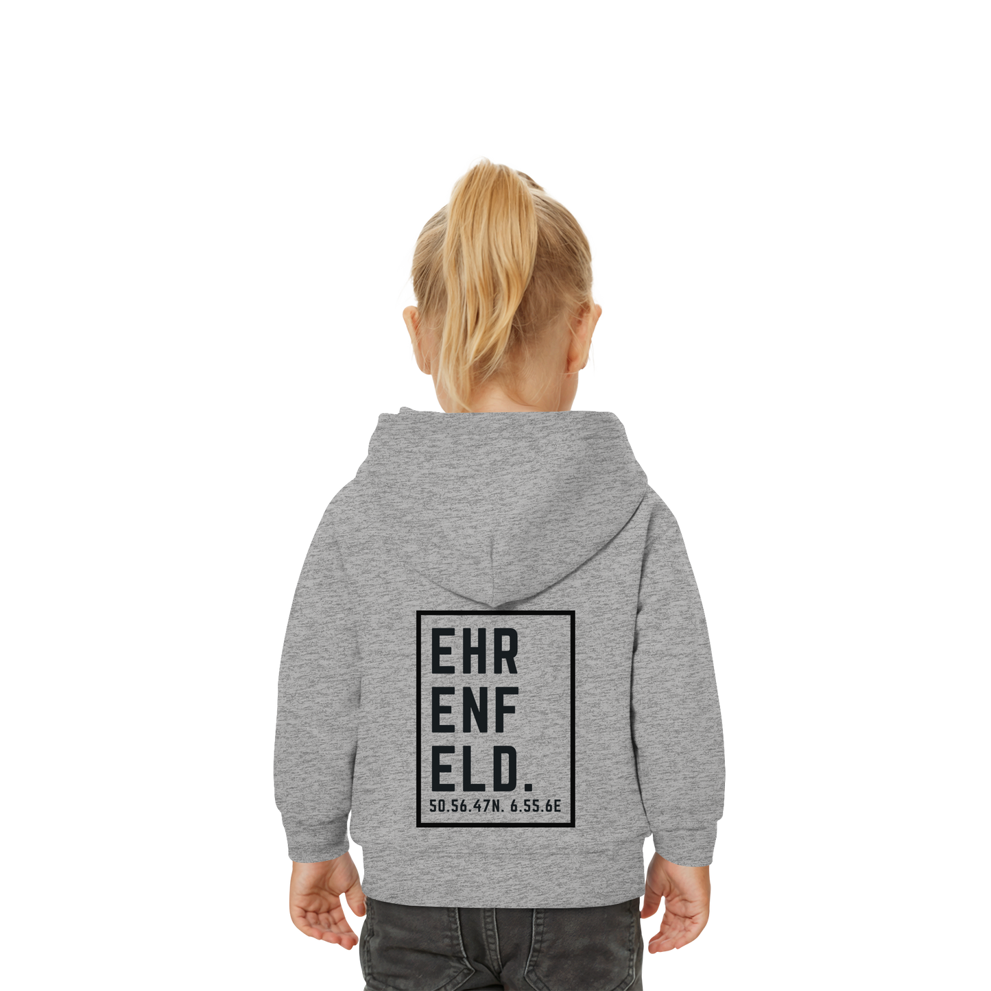 Ehrenfeld Koordinaten (großer Druck auf dem Rücken) - Baby Organic Hoodie