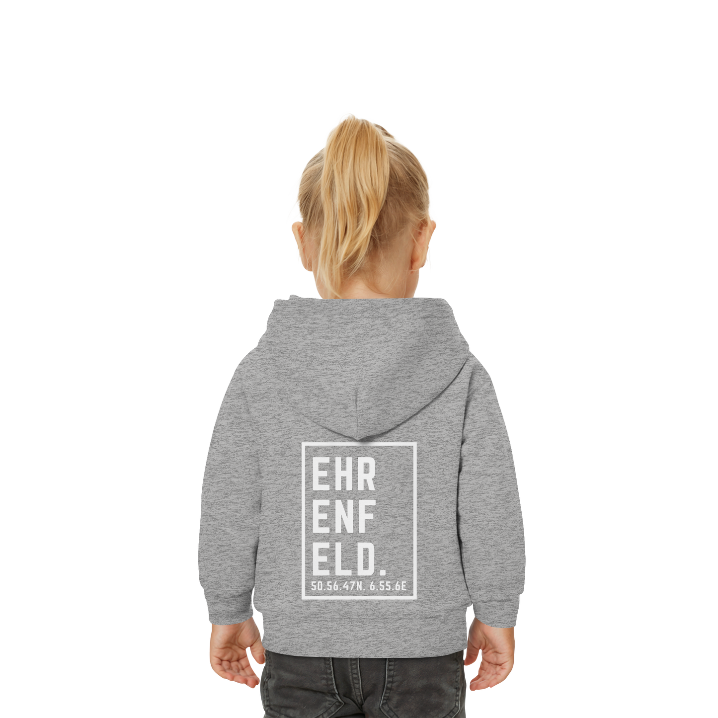 Ehrenfeld Koordinaten (großer Druck auf dem Rücken) - Baby Organic Hoodie
