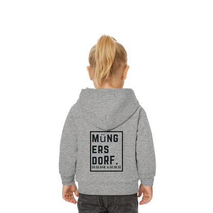 Müngersdorf Koordinaten (großer Druck auf dem Rücken) - Baby Organic Hoodie