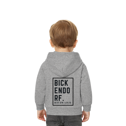 Bickendorf Koordinaten (großer Druck auf dem Rücken) - Baby Organic Hoodie