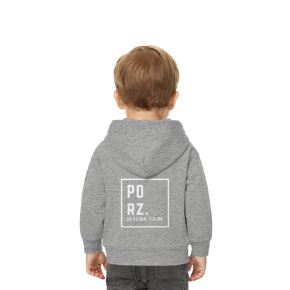 Porz Koordinaten (großer Druck Rücken) - Baby Organic Hoodie