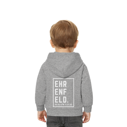 Ehrenfeld Koordinaten (großer Druck auf dem Rücken) - Baby Organic Hoodie