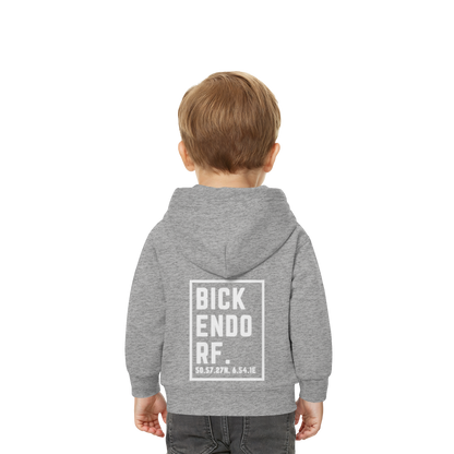 Bickendorf Koordinaten (großer Druck auf dem Rücken) - Baby Organic Hoodie