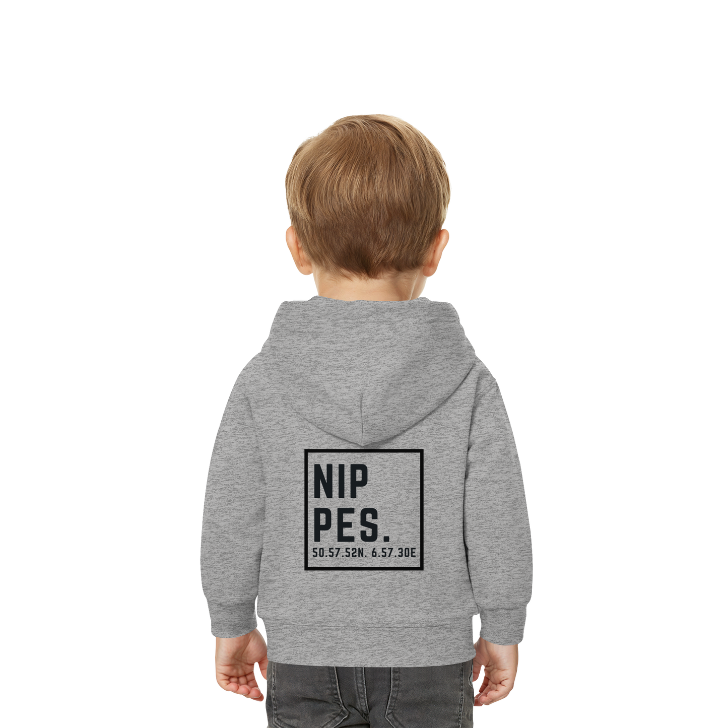 Nippes Koordinaten (großer Druck auf dem Rücken) - Baby Organic Hoodie
