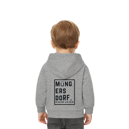 Müngersdorf Koordinaten (großer Druck auf dem Rücken) - Baby Organic Hoodie