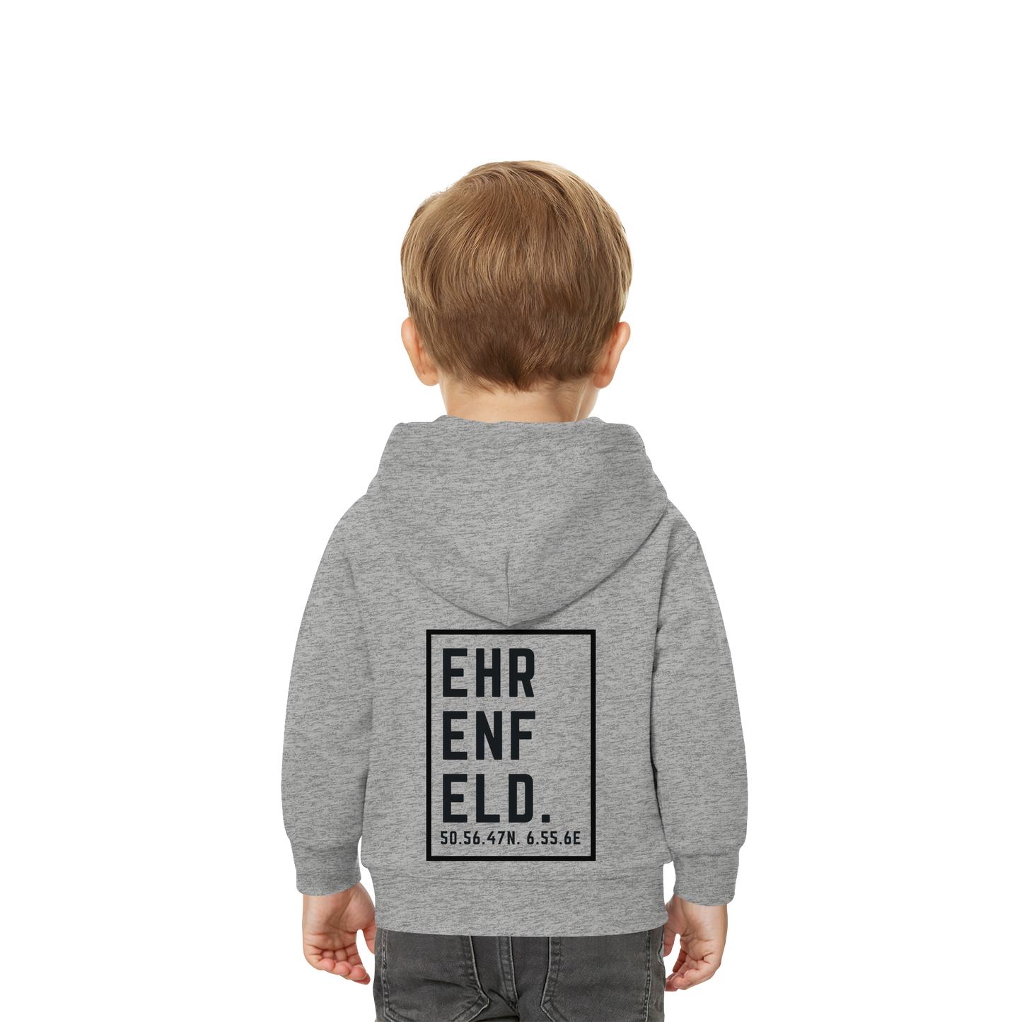 Ehrenfeld Koordinaten (großer Druck auf dem Rücken) - Baby Organic Hoodie