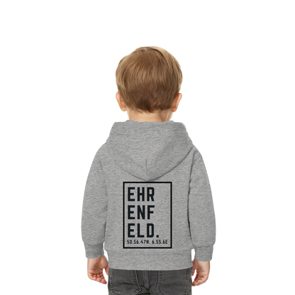 Ehrenfeld Koordinaten (großer Druck auf dem Rücken) - Baby Organic Hoodie
