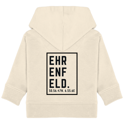 Ehrenfeld Koordinaten (großer Druck auf dem Rücken) - Baby Organic Hoodie