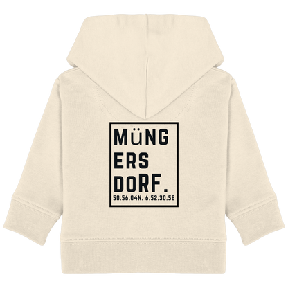 Müngersdorf Koordinaten (großer Druck auf dem Rücken) - Baby Organic Hoodie