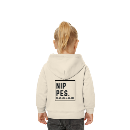 Nippes Koordinaten (großer Druck auf dem Rücken) - Baby Organic Hoodie