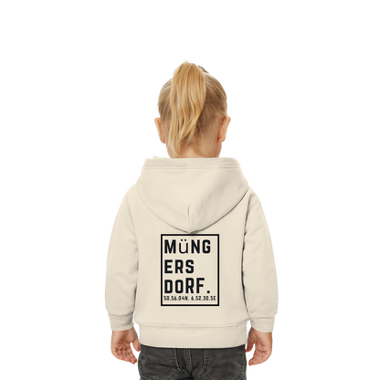 Müngersdorf Koordinaten (großer Druck auf dem Rücken) - Baby Organic Hoodie