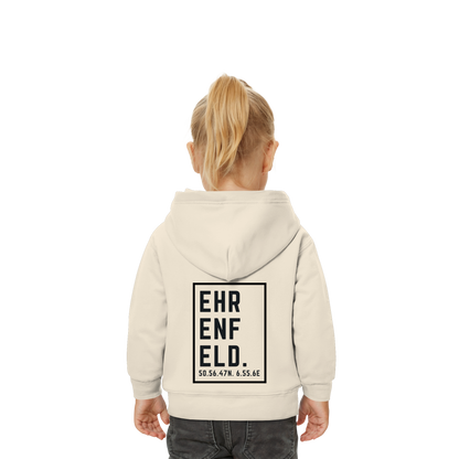 Ehrenfeld Koordinaten (großer Druck auf dem Rücken) - Baby Organic Hoodie