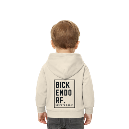 Bickendorf Koordinaten (großer Druck auf dem Rücken) - Baby Organic Hoodie