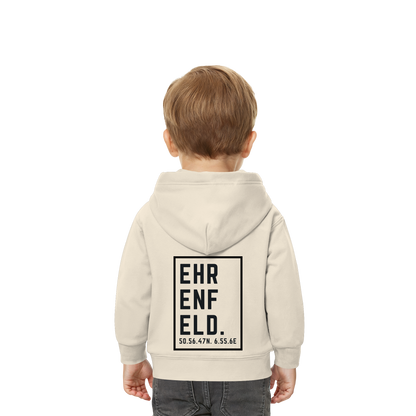 Ehrenfeld Koordinaten (großer Druck auf dem Rücken) - Baby Organic Hoodie