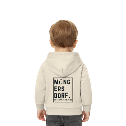 Müngersdorf Koordinaten (großer Druck auf dem Rücken) - Baby Organic Hoodie