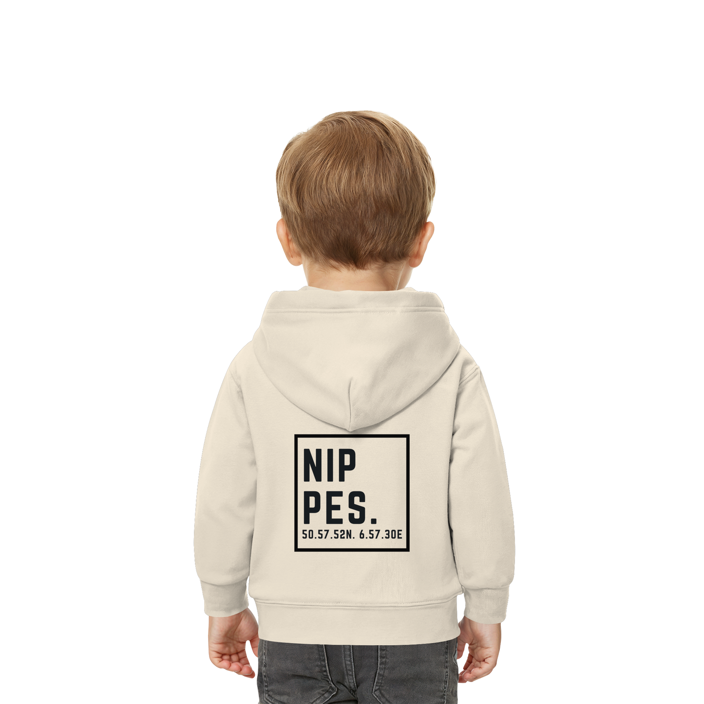 Nippes Koordinaten (großer Druck auf dem Rücken) - Baby Organic Hoodie