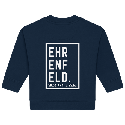 Ehrenfeld Koordinaten (großer Druck auf dem Rücken) - Baby Organic Sweatshirt