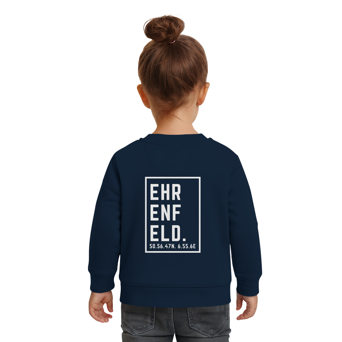 Ehrenfeld Koordinaten (großer Druck auf dem Rücken) - Baby Organic Sweatshirt