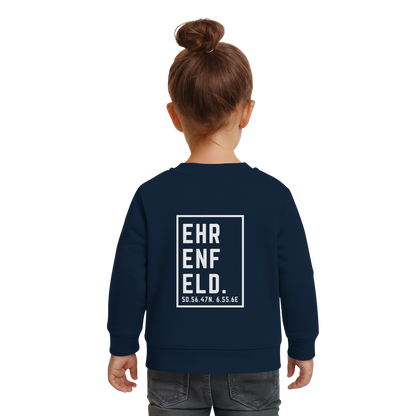 Ehrenfeld Koordinaten (großer Druck auf dem Rücken) - Baby Organic Sweatshirt