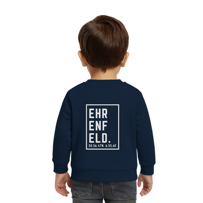 Ehrenfeld Koordinaten (großer Druck auf dem Rücken) - Baby Organic Sweatshirt