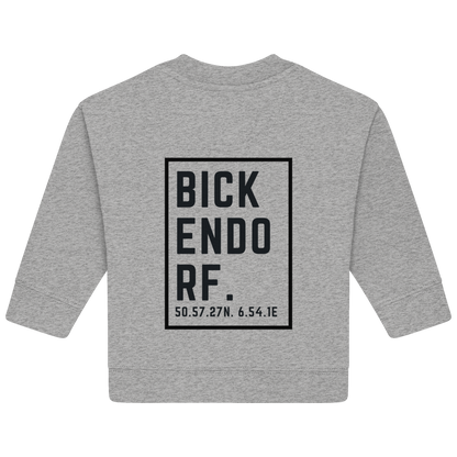 Bickendorf Koordinaten (großer Druck auf dem Rücken) - Baby Organic Sweatshirt