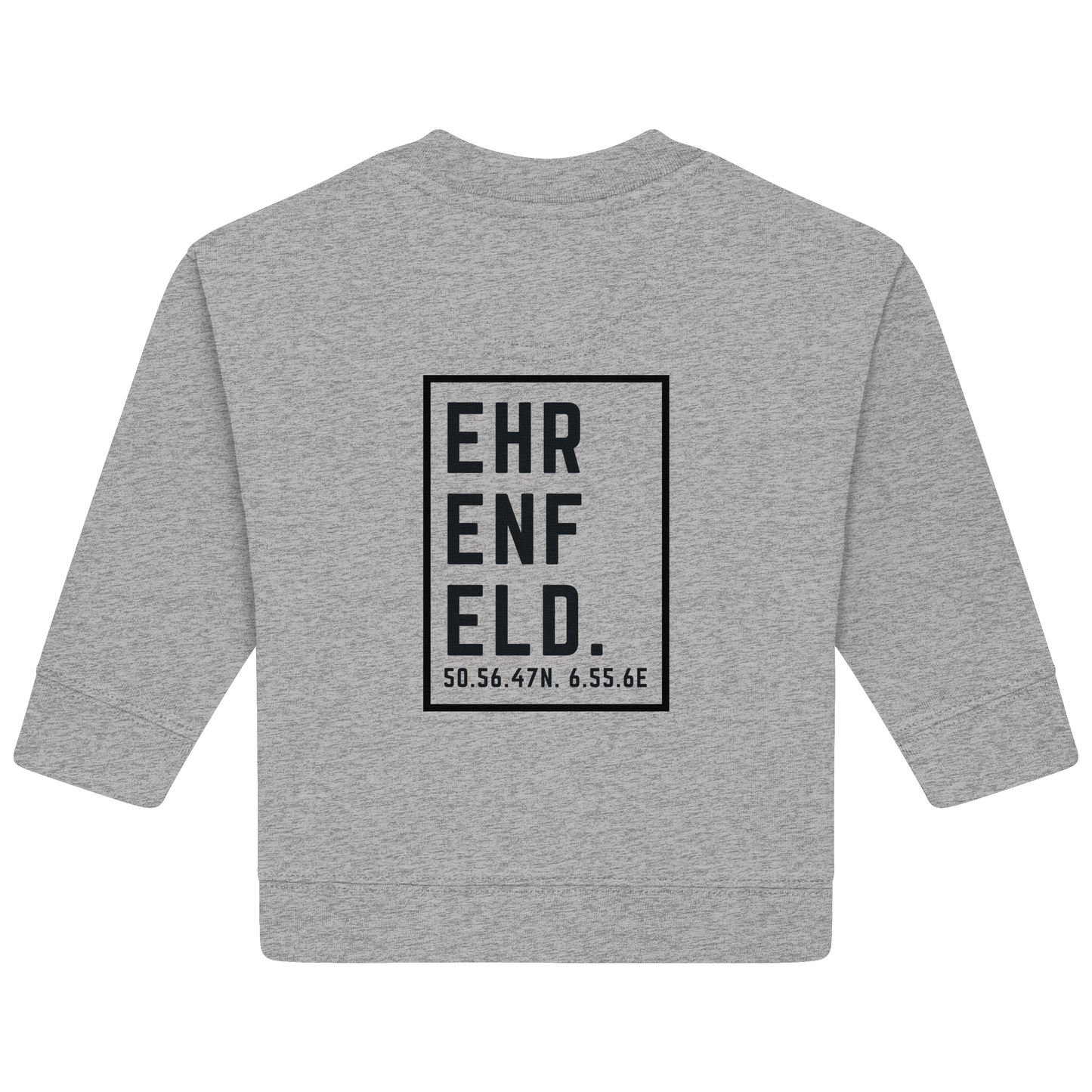 Ehrenfeld Koordinaten (großer Druck auf dem Rücken) - Baby Organic Sweatshirt