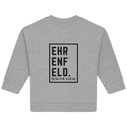 Ehrenfeld Koordinaten (großer Druck auf dem Rücken) - Baby Organic Sweatshirt