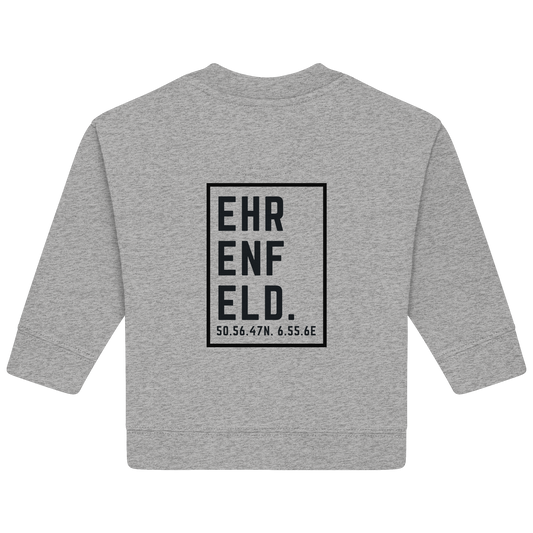Ehrenfeld Koordinaten (großer Druck auf dem Rücken) - Baby Organic Sweatshirt