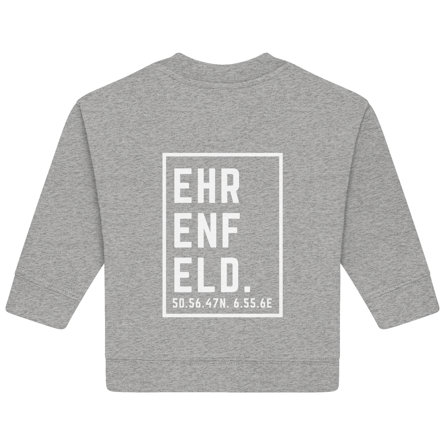 Ehrenfeld Koordinaten (großer Druck auf dem Rücken) - Baby Organic Sweatshirt