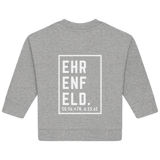 Ehrenfeld Koordinaten (großer Druck auf dem Rücken) - Baby Organic Sweatshirt