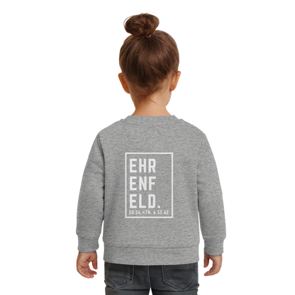 Ehrenfeld Koordinaten (großer Druck auf dem Rücken) - Baby Organic Sweatshirt