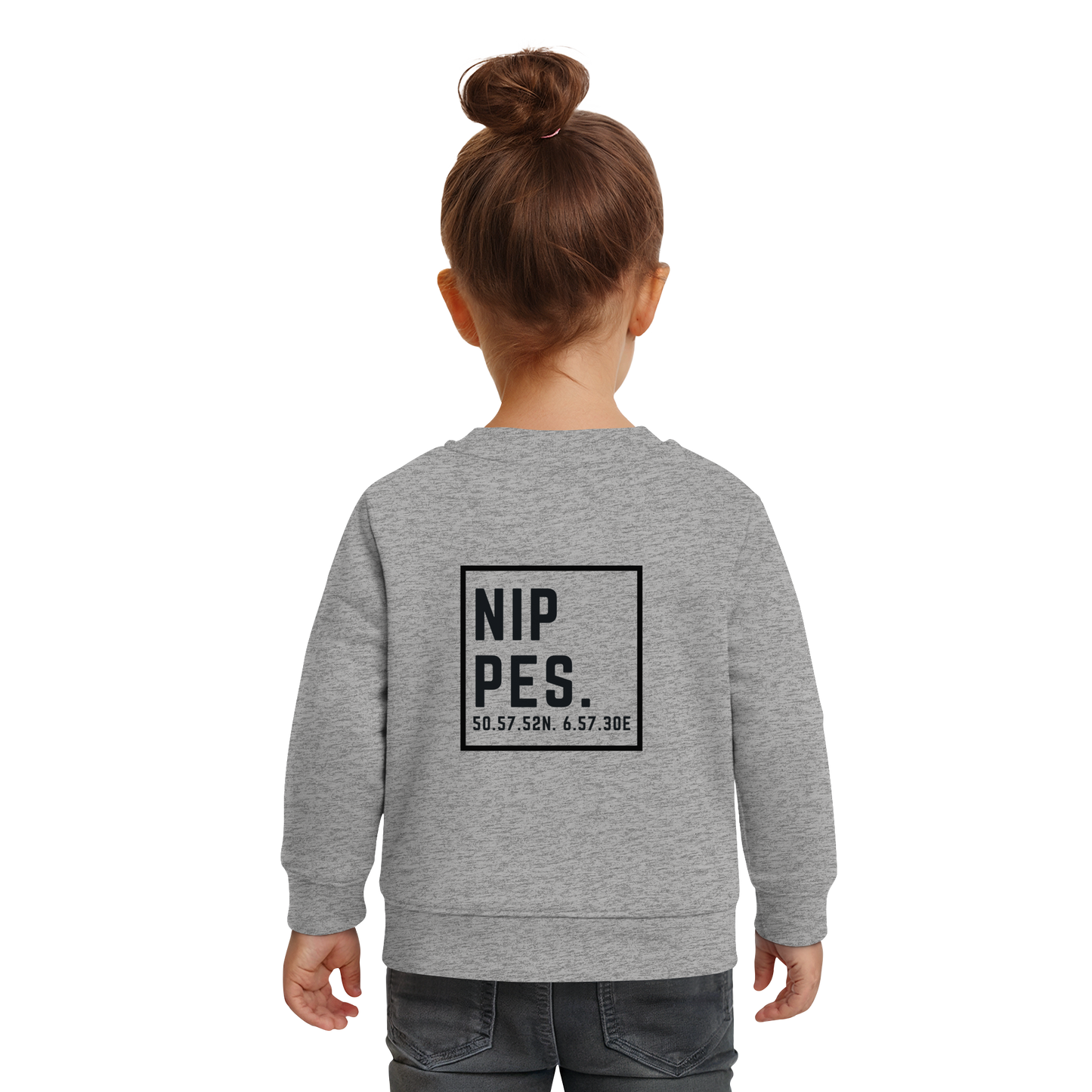 Nippes Koordinaten (großer Druck auf dem Rücken) - Baby Organic Sweatshirt