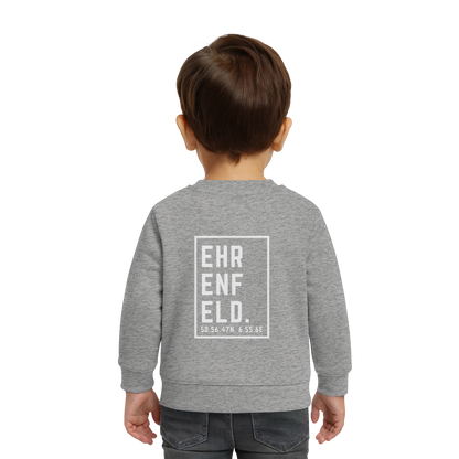Ehrenfeld Koordinaten (großer Druck auf dem Rücken) - Baby Organic Sweatshirt