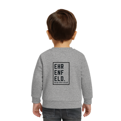 Ehrenfeld Koordinaten (großer Druck auf dem Rücken) - Baby Organic Sweatshirt