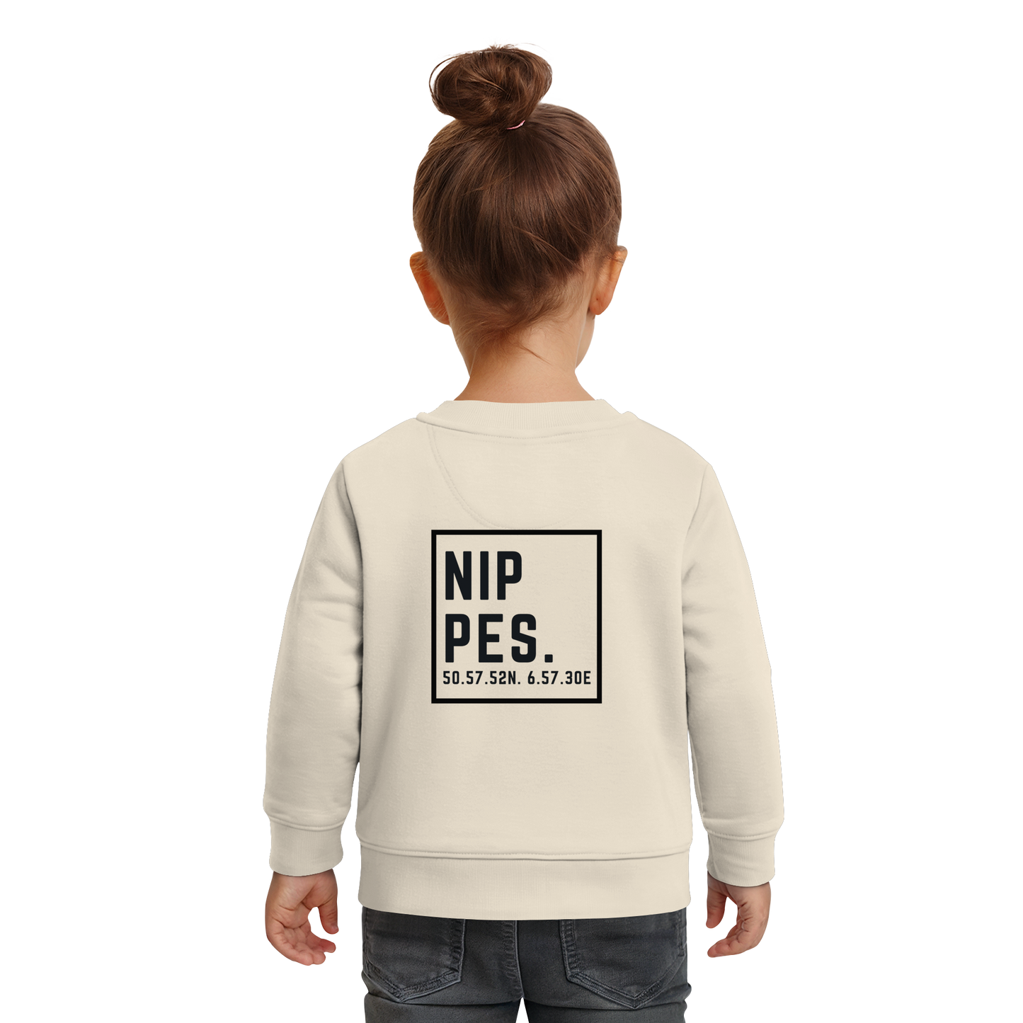 Nippes Koordinaten (großer Druck auf dem Rücken) - Baby Organic Sweatshirt
