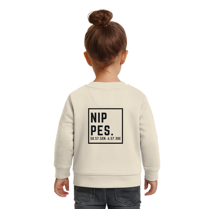 Nippes Koordinaten (großer Druck auf dem Rücken) - Baby Organic Sweatshirt