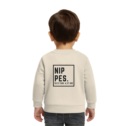 Nippes Koordinaten (großer Druck auf dem Rücken) - Baby Organic Sweatshirt