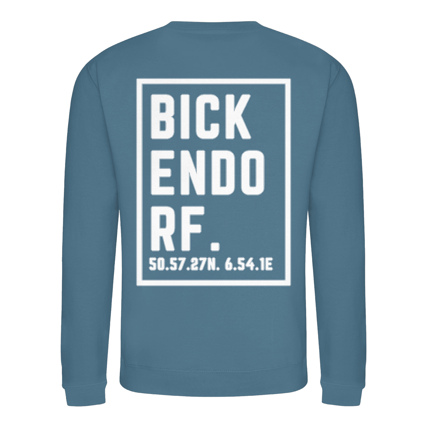 Bickendorf Koordinaten (großer Druck auf dem Rücken) - Basic Sweatshirt