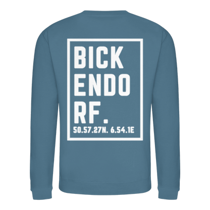 Bickendorf Koordinaten (großer Druck auf dem Rücken) - Basic Sweatshirt